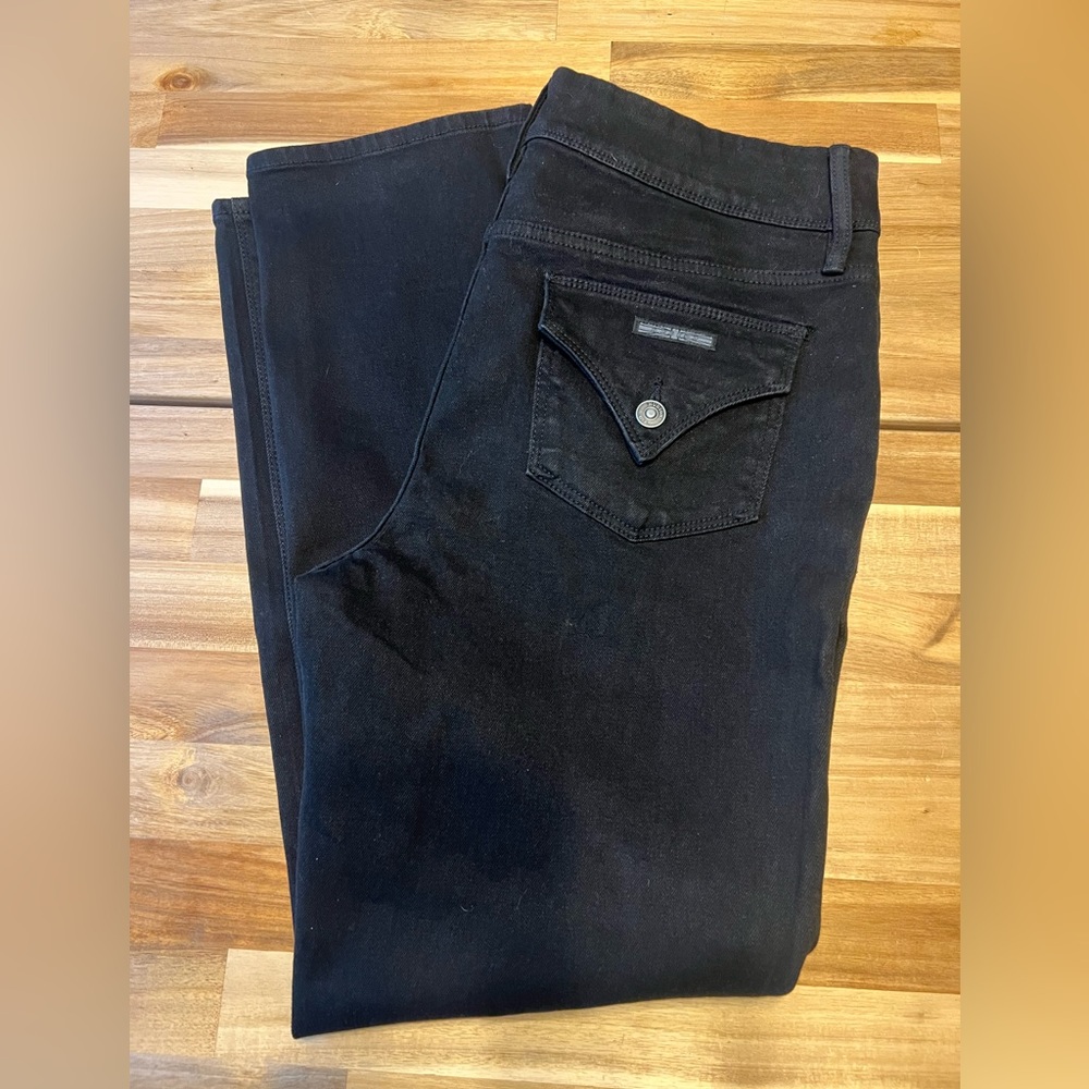 Hudson Jeans black Denim High Waist stretch size 12 NEW